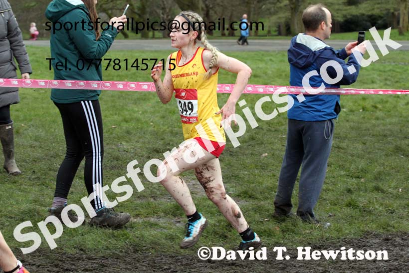 Senior girls, 2020 New Balance English Schools Champs., Sefton Park, Liverpool. Photo: David T. Hewitson/Sports for All Pics